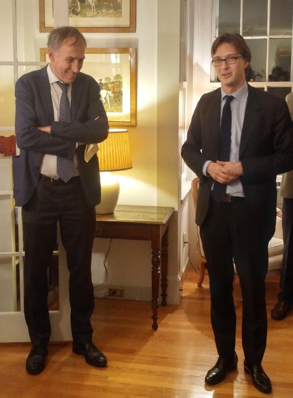 Résidence avec F Debouck et Arnaud MENTRé Consul Général de France à Boston