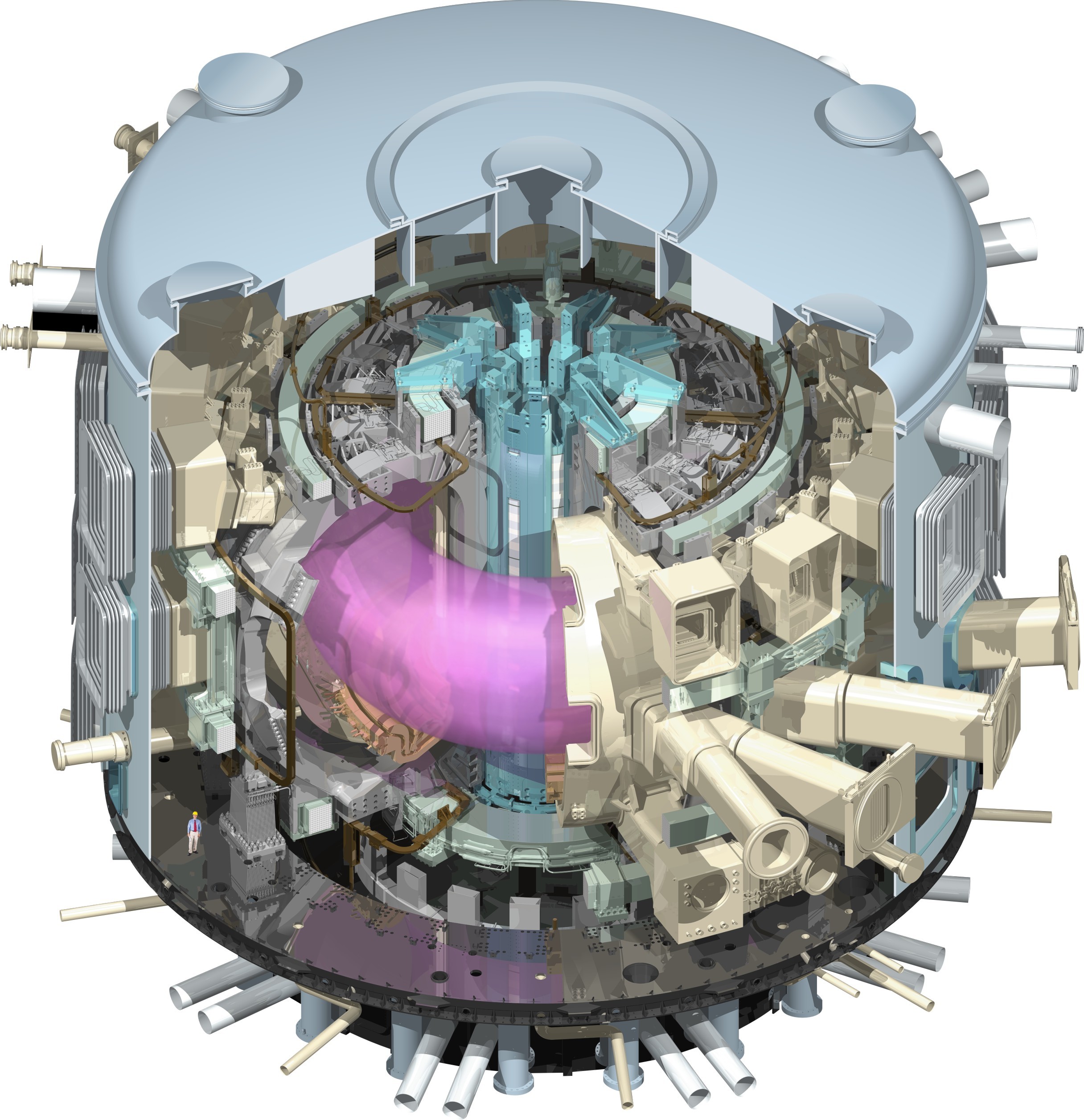 Le tokamak ITER, Credit © ITER Organization, http://www.iter.org/